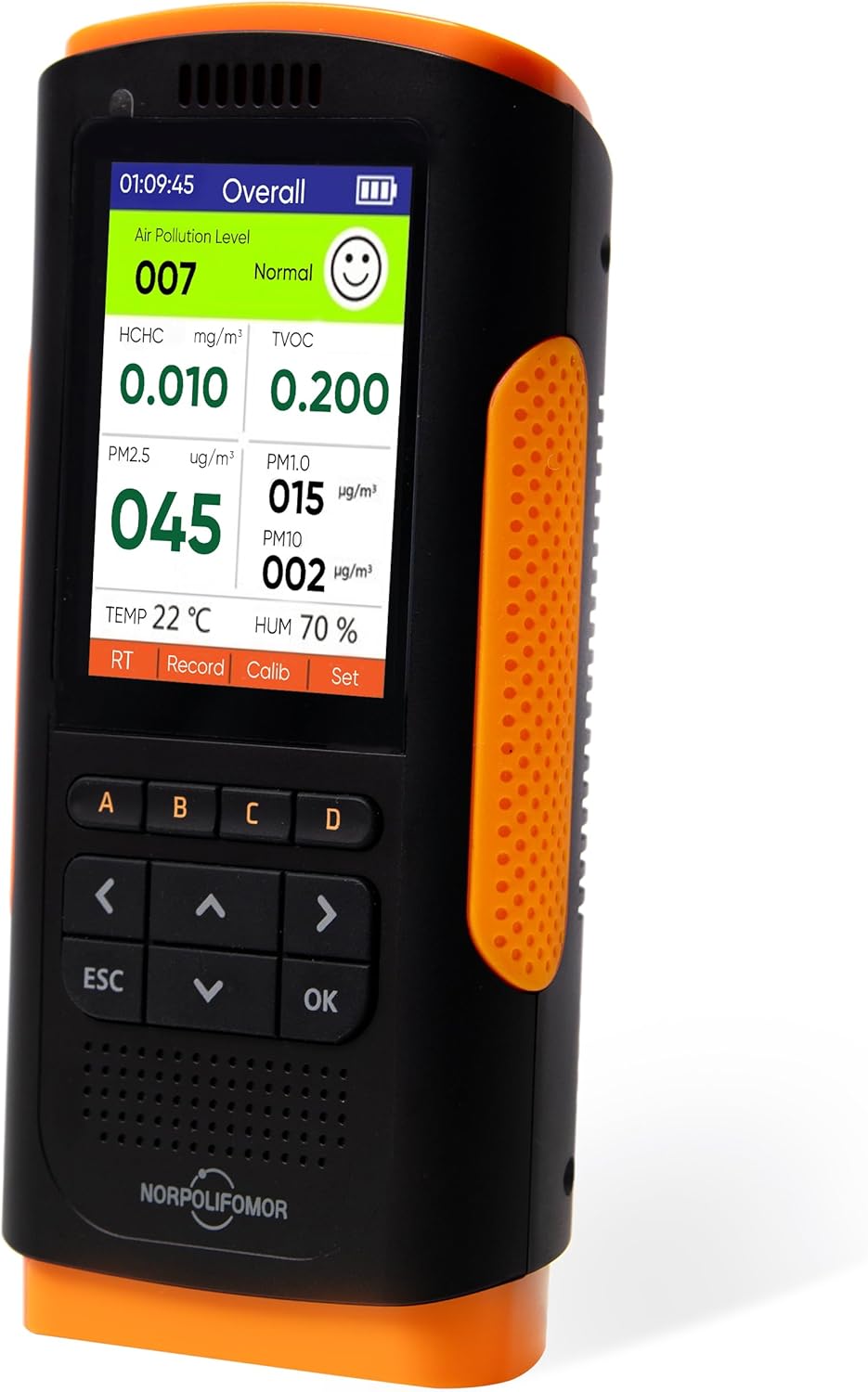 Real Time Air Quality Detector AQI Air Quality Monitor Indoor, Formaldehyde,TVOC Meter, PM2.5 Sensor for Cars,Homes,Schools,Offices