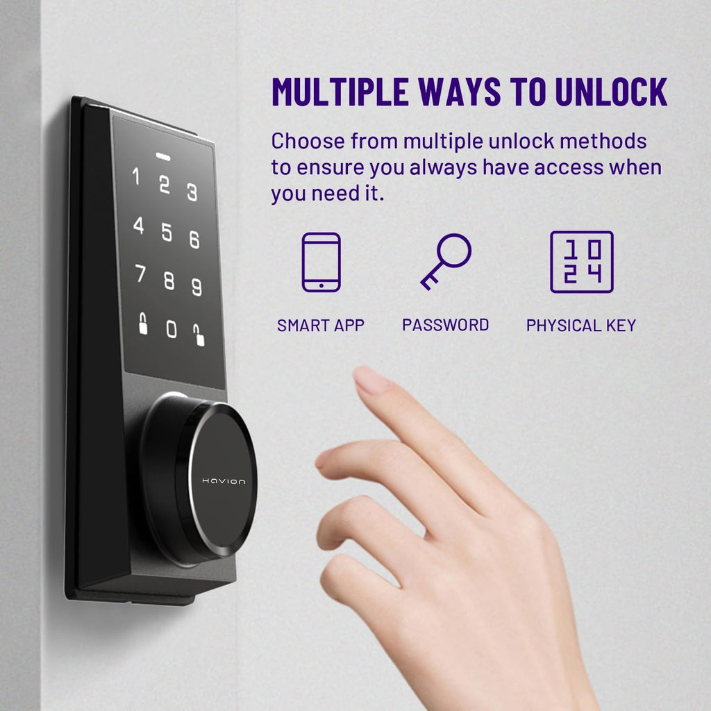 Wireless Video Doorbell w/ Smart Lock Set - Incl. Chime, Dual Cameras, 5MP 3K QHD, 2'' Screen & 32GB eMMC, Motion Detection & Real-time Alert, 2-way Audio, Door Bell and Keyless Entry Front Door Lock
