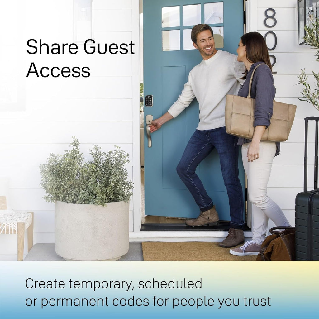 Yale Home Assure Lock 2 Deadbolt, Black Suede Keyless Entry Door Lock with Digital Touchscreen Keypad and Bluetooth Connectivity (No Wi-Fi), ‎YRD450-BLE-BSP