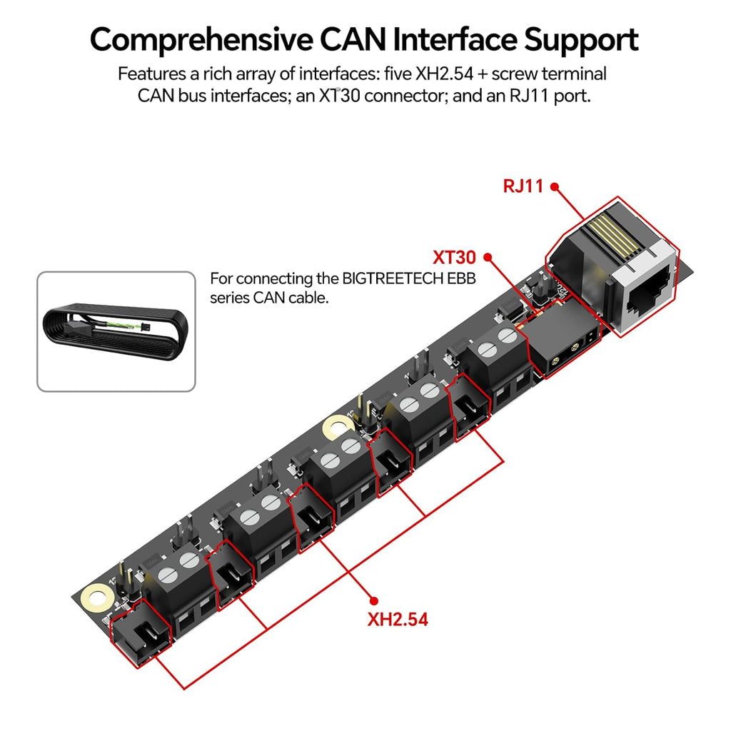 BIGTREETECH CEB V1.0 CANbus Expansion Board Perfect for 2020 Aluminum Profiles Support Klipper, EBB SB2240/SB2209 EBB36/42 CAN+Octopus Pro H723, Manta M4P/M5P/M8P Control Board