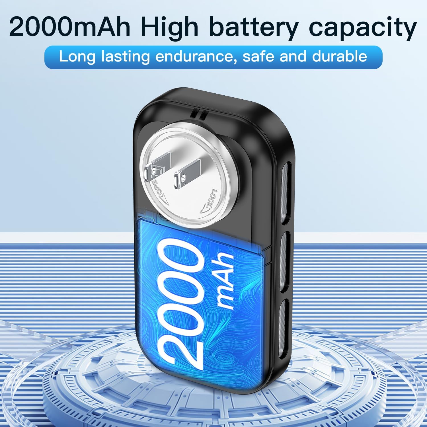 4in1 Plug in Smoke & Carbon Monoxide Detector Combination Builti-in 2000mAh Backup Battery HD Screen [Smoke CO Temp Humidity Sensor] for Home Hotel Travel (1 Pack, White)