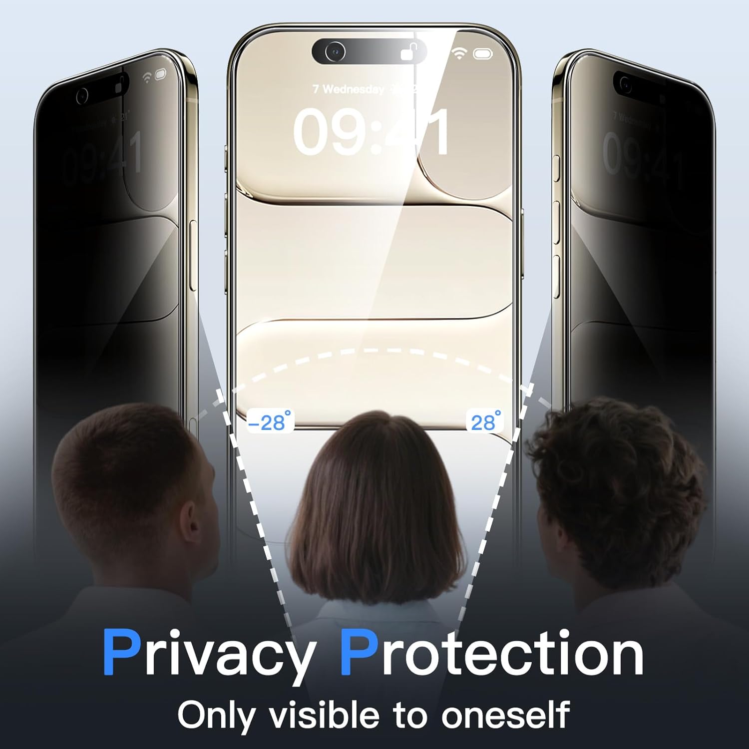 JETech Privacy Screen Protector for iPhone Air with Camera Lens Protector, Anti-Spy Tempered Glass Film, Easy Installation Tool, 6.5-Inch Display, 2-Pack Each