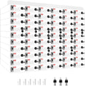 60 Slots Cell Phone Locker Box for Classroom with Door Locks and Keys Clear Acrylic Cell Phone Lock Storage Cabinet Wall Mounted for School Factory Office