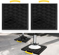 2 Pcs Rv Jack Pads 18 x 18 x 1 Inch Rv Leveling Blocks with Handle Heavy Duty Leveling Jack Pads Stabilizer Blocks for Truck Trailer Crane