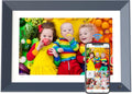 10.1-inch Digital Picture Frame WiFi-Photo-Frame - 16GB Smart Frame, IPS Touch Screen, Auto-Rotate, Slideshow, Load Photo Video from Phone to Digital Frame Via App Email, Free Cloud, Gifts for Mom Dad
