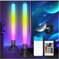 DAYBETTER RGB Light Bar, 360° Smart LED Light Bars for Room, Music Sync Gaming Lights, App & Remote Control Led Lights for TV Backlight, Desk Ambient Lighting for Game Room, Black