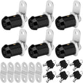 Black RV Storage Locks, 7/8” Fits 9/16” Max Door Thickness, Keyed Alike RV Compartment Locks (Black 7/8 Inch 6Pack)