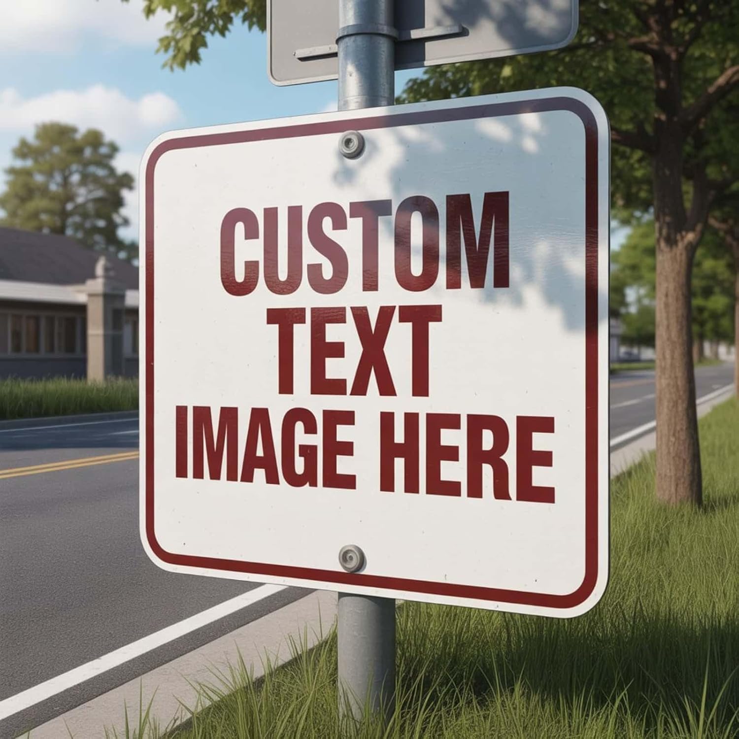 Custom Signs Outdoor Metal, Personalized Metal Sign, 36"x 36" Rust Free Aluminum, Reflective Option, Waterproof, Durable Ink