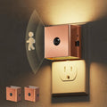 L LOHAS LED Night Light,Plug in Night Light with Motion Sensor and Dusk to Dawn Sensor, Brightness Adjustable,3000K Soft White, Rose Gold Nightlight for Bathroom Hallway Kitchen