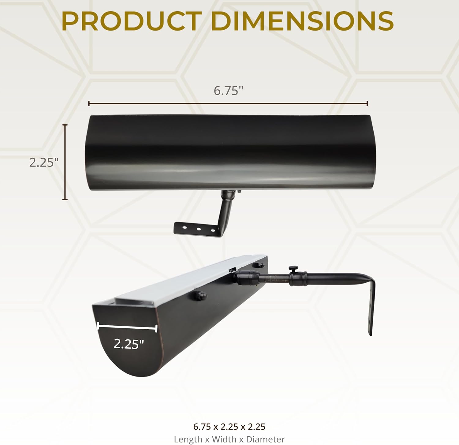 Royal Designs, Inc. Cordless Remote Control LED Picture Light, Dimmable with Timer Function, Oil Rubbed Bronze, 6.75 Inches, 2 Pack
