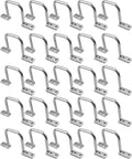 25Pcs 2 Inch D Rings, Aluminum Heavy Duty Distribution Rings for Managing and Organizing Electric Cables Wires, Silver