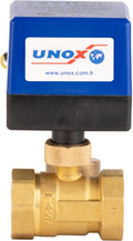 Unox 3/4" Motorized Ball Valve, Brass Body 220V AC Electrical Ball Valve, Premium Brass Motorized Ball Valve, Electrical Control, Durable & Reliable