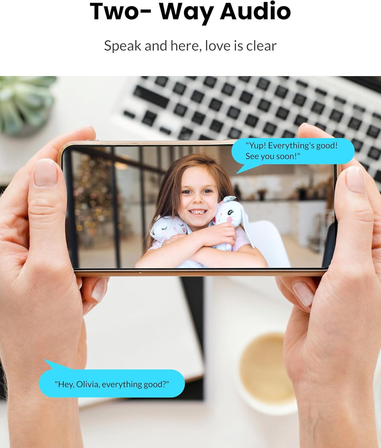 Dual Lens Security Camera Indoor 5G/2.4G WiFi, 2K+2K Pet Camera with Pan Tilt for Home, Baby Monitor, AI Tracking, Color Night Vision, 2-Way Talk, No Dead Zone, 355° View, Alexa/Google