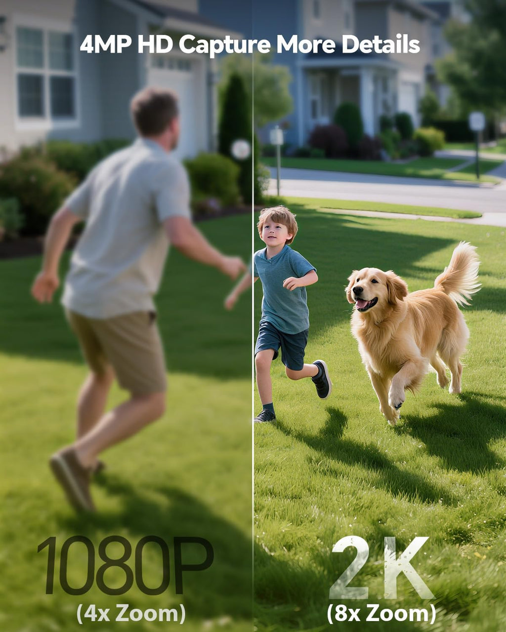 2K Solar Powered Security Cameras Wireless Outdoor, No Subscription, 6-Cam Pack, Home Security Camera System, 360° Pan & Tilt, Color Night Vision, 5G & 2.4G WiFi, 500GB HDD 10CH NVR, Motion Detection