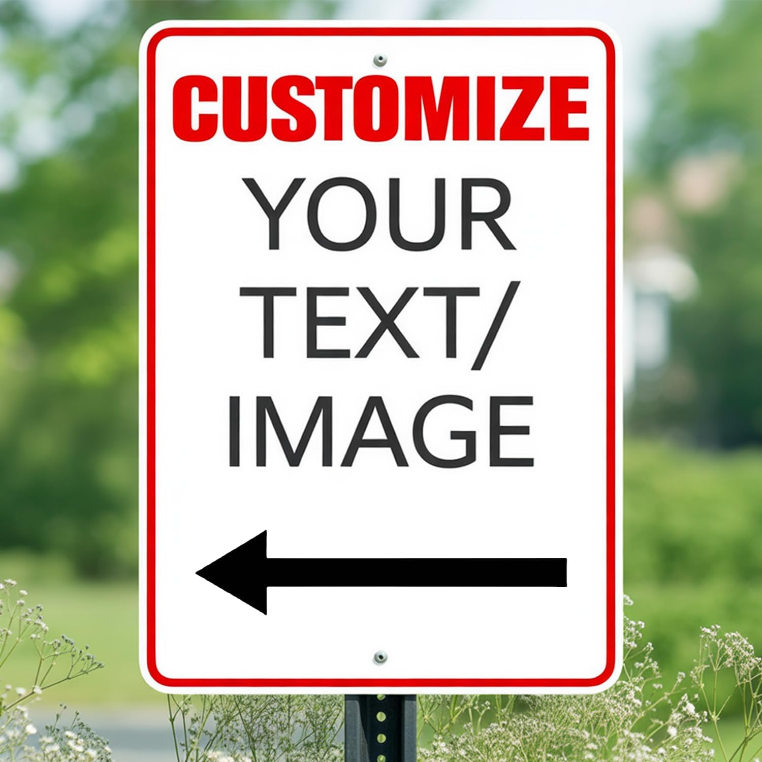 Personalized Custom Metal Sign for Outdoor Use - 15x20 Inch Rust-Free 0.04 Aluminum Sign for Indoor, Home, Business, or Office with Reflective Option
