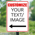 Custom Metal Sign for Outdoor & Indoor Use - 8x12 Inch Durable 0.04 Aluminum Personalized Sign for Home, Business, or Office with Reflective Option
