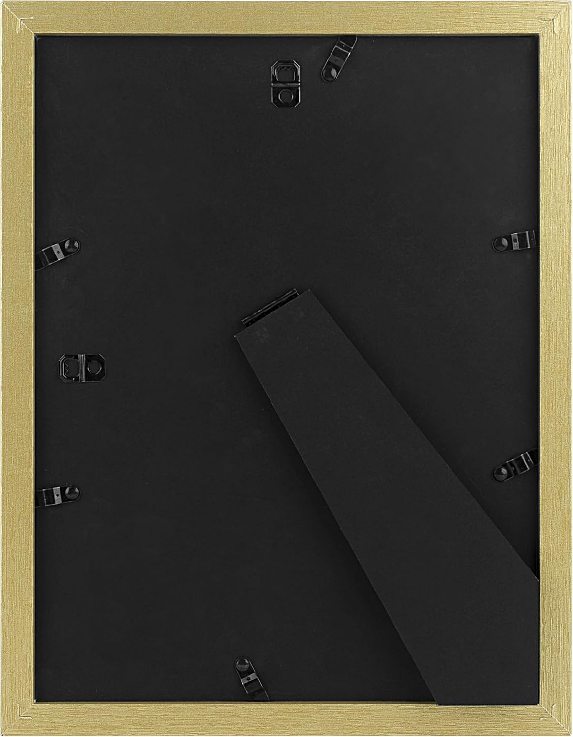 Golden State Art, 9x12 Picture Frame with Mat for 6x8 - High Definition Glass Wall Mounting Horizontal Vertical Display (Gold, 2 Pack)
