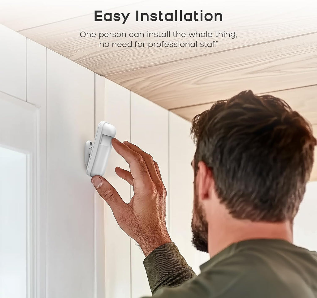 4G Smart Home Security Alarm Kit, Wireless WiFi Home Alarm System with Siren, PIR Motion Sensor, Remote Controls, Window/Door Sensor