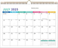 2025-2026 Wall Calendar – Runs 18 Months Until December 2026, Vibrant Monthly Planner with Julian Dates & Spacious Blocks, Durable Thick Paper, Ideal for New Year or Christmas Gift