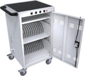 Laptop Charging Cart, 31+4 Charging Ports Laptop Storage Cart, 35-Bay Mobile Charging Cabinet for iPads up to 16.3", Chromebook Devices, Cord Management, Access Lock.School,Business.White