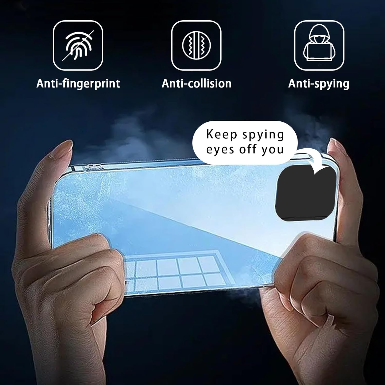 Privacy Cover Compatible for iPhone 14 /iPhone 14 Plus Front Camera Cover,Protect Privacy and Security But Not Affect Facial Recognition（2Pack）