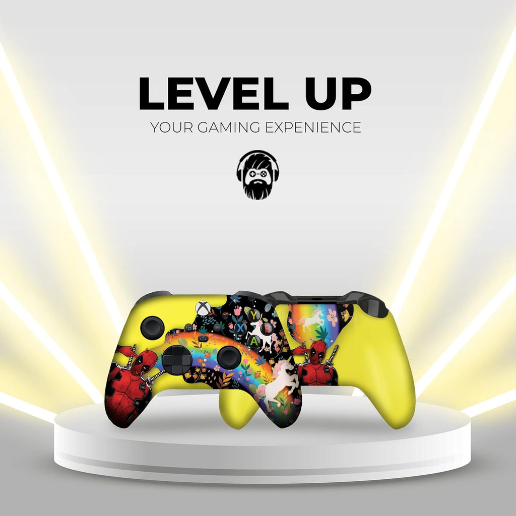 DreamController Deaddpool & Unicorn Custom X-box Controller Wireless compatible with X-box One/Series X/S Proudly Customized in USA with Permanent HYDRO-DIP Printing(NOT JUST A SKIN)(MODDED