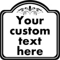 Custom Sign, Custom Indoor/Outdoor Decorative Sign，Aluminum Weatherproof Metal Sign Multiple Sizes, Customize for Office, Business, Workplace, office, Home, Delivery Signs, 10*10 Inch, White