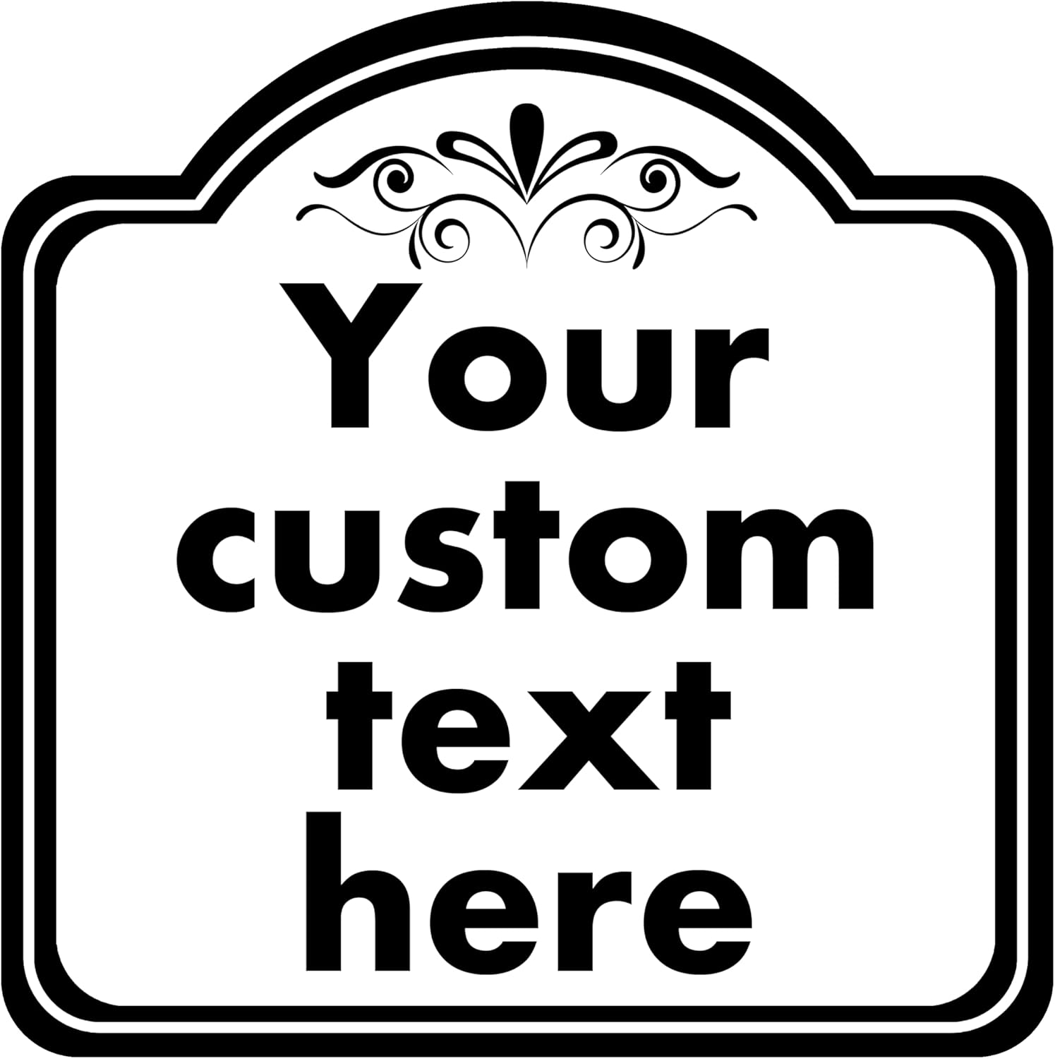 Custom Sign, Custom Indoor/Outdoor Decorative Sign，Aluminum Weatherproof Metal Sign Multiple Sizes, Customize for Office, Business, Workplace, office, Home, Delivery Signs