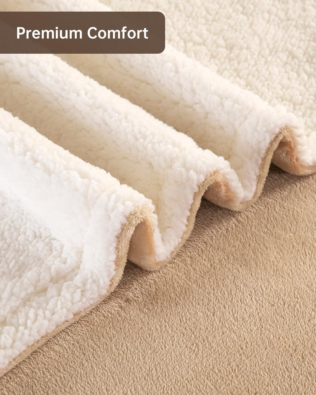 Electric Heated Blanket Full Size, Washable Blanket Warmer for Home for Adults, Fast Heating Super Cozy Soft Flannel 72" x 84", 9 Heat Levels, 1-9H Auto-Off, ETL Certified, Camel