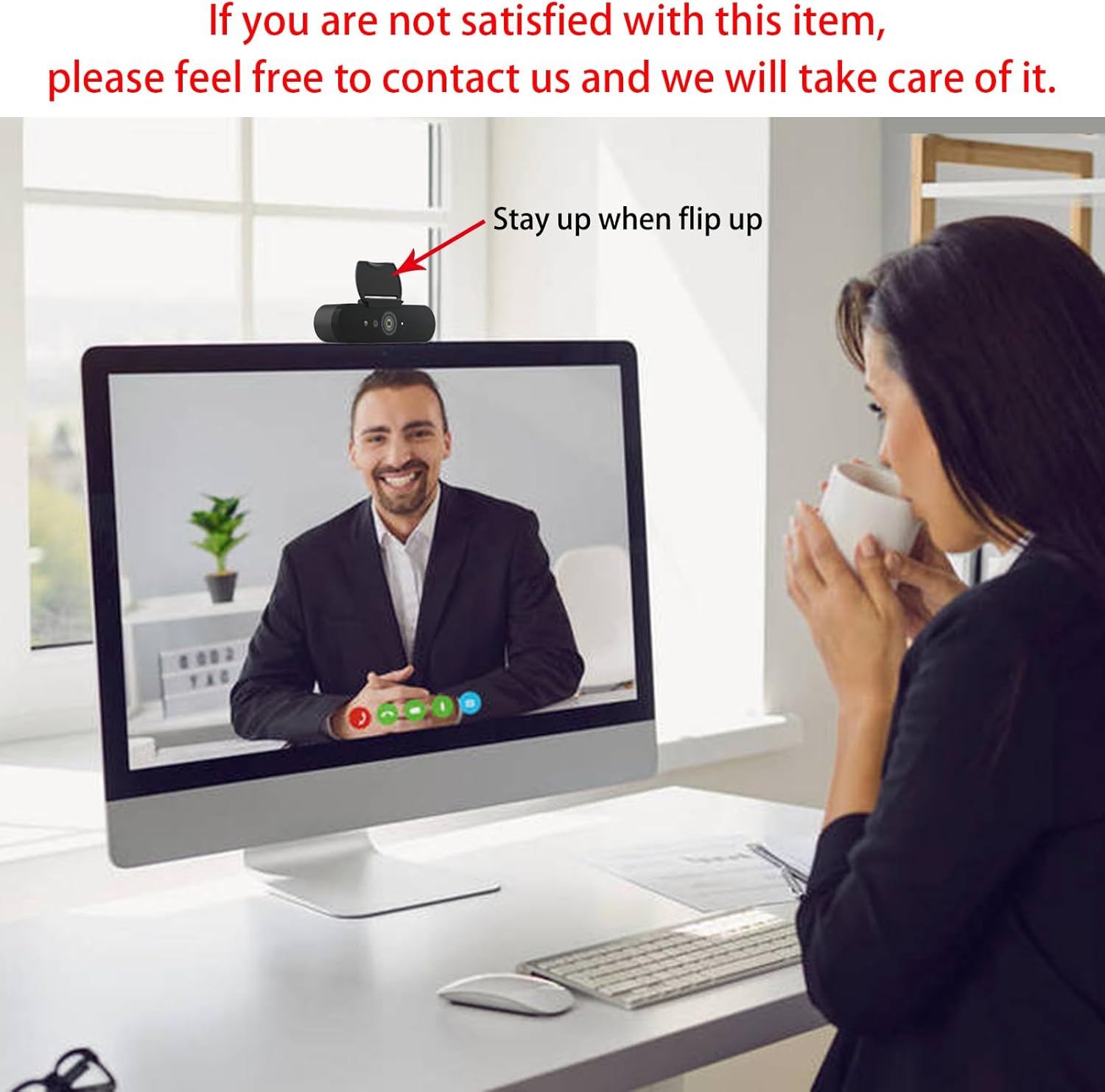 Lens Shutter Privacy Cover Compatible for Logitech C920 Pro /C920x/ C922x/ C920/C922 Pro/C930C/C930/C930e/ C920s/Pro 22/ Logitech Brio 4K Ultra HD Webcam/HD Webcam C310 (Renewed)