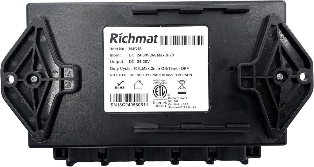 Uetmulik Adjustable Bed Richmat Non-Universal Wireless HJH55 Remote and HJC18 Control Box Replacement