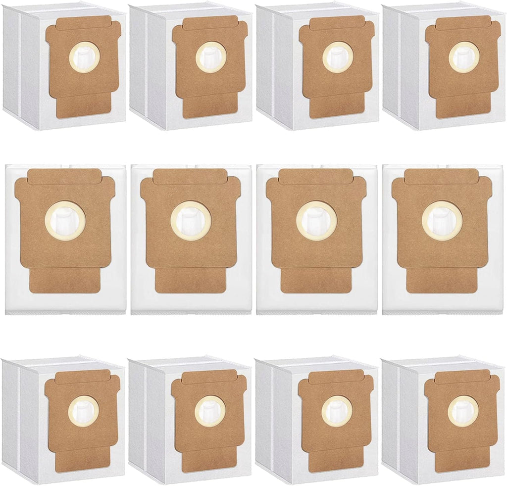 12 Pack Q0520 Vacuum Bags for iRobot Roomba Vacuum 2 Q0520 Essential Robot Vacuum Cleaner,Roomba 105 Combo/Vac,Plus 405 404 505 Combo Max 705 Vac,Max 705 Combo Robot,Disposable Auto-Empty Dust Bin Bag