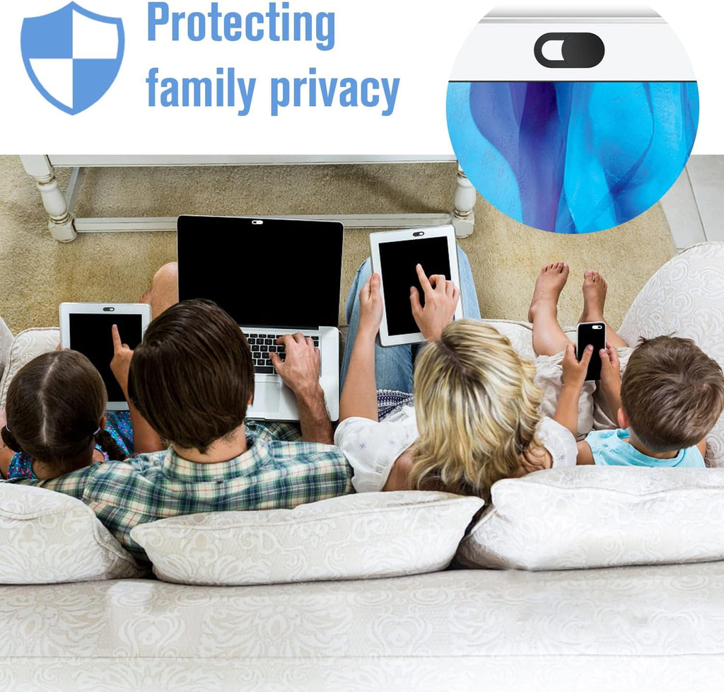 Laptop Camera Cover Slide, [8 Pack] Ultra-Thin Webcam Cover Compatible with Camera for MacBook,Laptop,PC,Computer,iMac,iPad. 0.022in Thick Web Blocker Protect Your Privacy and Security