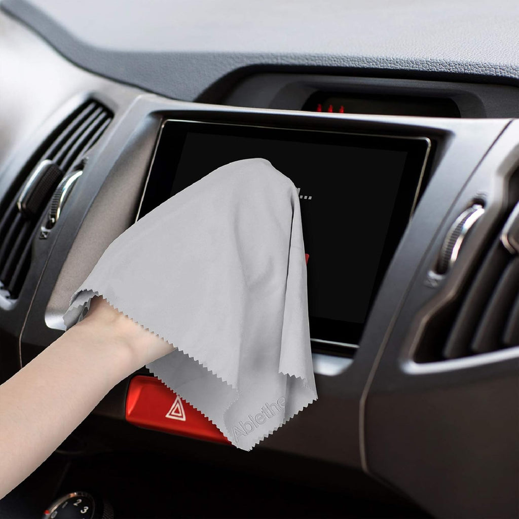 10 Pack Microfiber Cleaning Cloth for Glasses Large, Eye Glass Clean Cloths for Cleaning Lenses, Glasses, Screens, Cameras, Cell Phone, Eyeglasses, LCD TV Screens, Tablets …