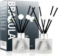 Brakula 2 Pack Reed Diffuser Set, Black Forest Scented, Home Fragrance with 14 Sticks Bathroom Decor, Reed diffusers for Home 6.76 fl oz(Black Forest)