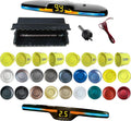 New Features Forward and Reverse Parking sensors, Option to Measure Distance in inches, bidirectional Display Option, and Customizable Digital Direction 18 Color Probes to Choose from(Light Yellow)