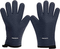 KITCHEN PERFECTION XL Silicone Smoker Oven Gloves-Extreme Heat Resistant BBQ Gloves-Handle Hot Food Right on Your Grill Fryer&Pit|Waterproof Grilling Cooking Baking Mitts|Superior Value Set+3 Bonuses