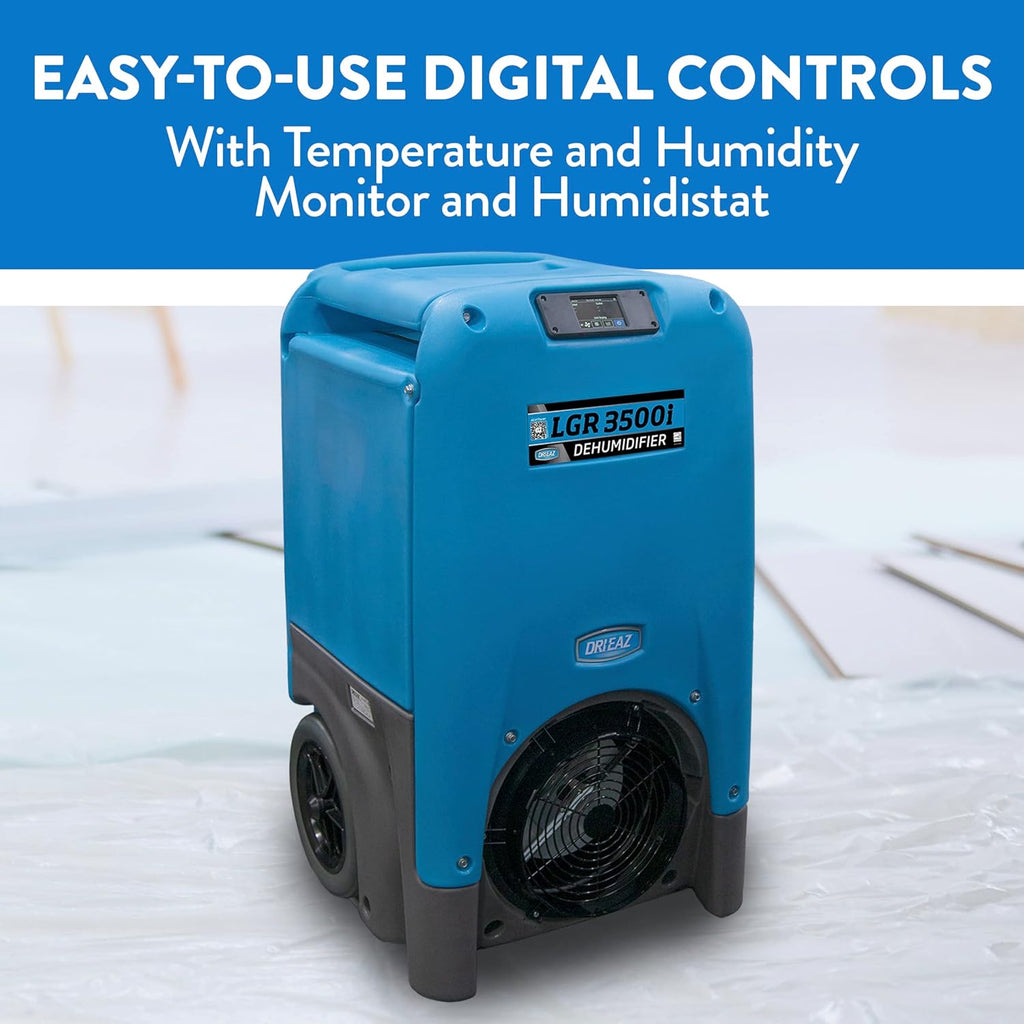 Dri-Eaz LGR 3500i Commercial Dehumidifier with Pump, 30 Gallon, Industrial Dehumidifier