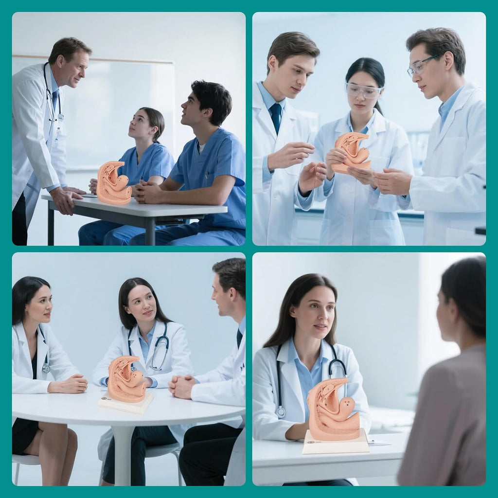 Female Catheterization Insertion Trainer Kit, External Genital Anatomy Models for Medical Students or Nurses Educational Demonstration and Training, Silicone Material