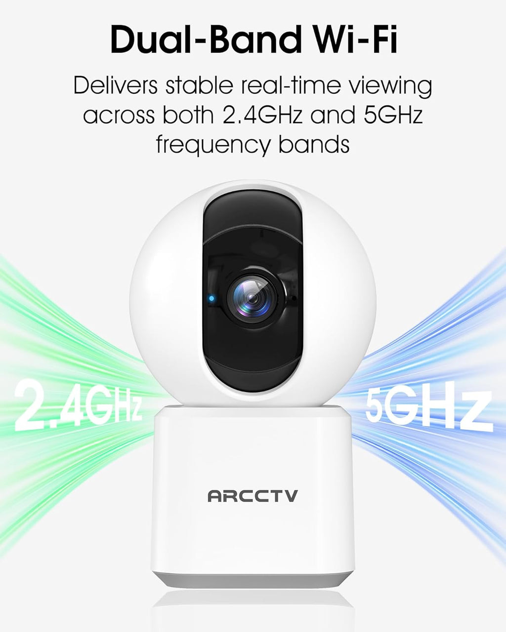 Cameras for Home Security 2pcs with WiFi 6&5GHz/2.4GHz, Motion Tracking Never Miss a Moment, 2-Way Audio, Night Vision, Compatible with Alexa Upgrades Your Idoor Security