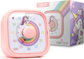 Visual Timer for Kids – Rainbow Ride Clock - Silent Time Management – 60 Minute Countdown – Focus and Productivity Tool – for Classroom, Toddlers, Study, Toothbrush – Fun Design – Adjustable Alarms