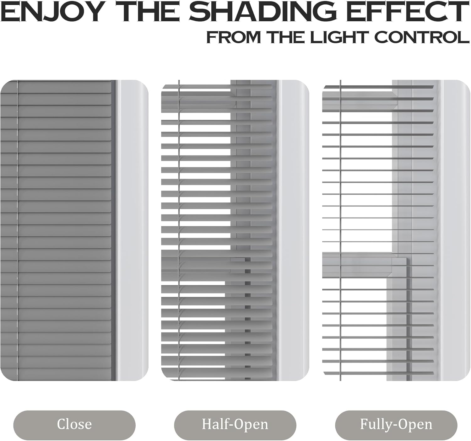 Motorized Cordless Aluminum Blinds with Remote, Automatic Room Darkening Horizontal Blinds for Indoor Windows, Light Adjustment Waterproof Blinds, Customized for Home Office, Gray