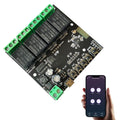 Jane Eyre 4 Channel Smart WiFi Relay Switch Module Momentary Self-Locking Controller DC 7-32V DIY Remote Control Garage Door Compatible with Alexa Echo Google Home