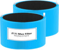 Blue Pure 211i Max AllergenBlock Replacement Filter Compatible with Blueair Blue Pure 211i Max Air Purifier, True H13 HEPA and Activated Carbon Filter, Compared Part #F2MAX, 2Pack