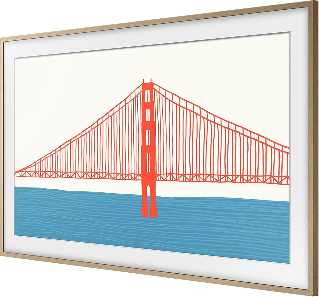 Samsung 50-inch The Frame Customizable Bezel, Modern Teak (VG-SCFA50TKBZA, 2021 Model)