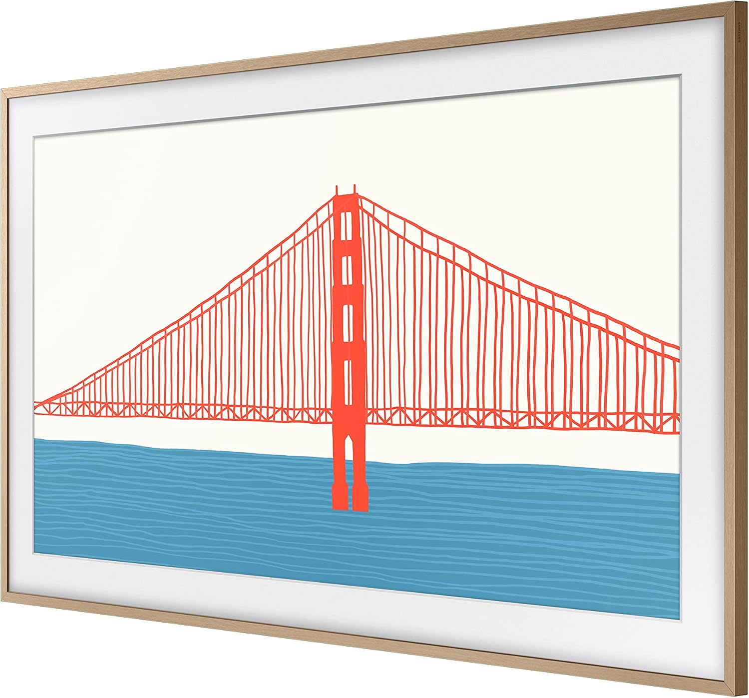 Samsung 50-inch The Frame Customizable Bezel, Modern Teak (VG-SCFA50TKBZA, 2021 Model)