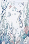 Light Switch Cover Plate Ocean Coral Seahorse Seashell Starfish 1 Gang No Device Blank Electrical Wall Plates Faceplate Decorative Switch Plate For Bathroom Home Decor
