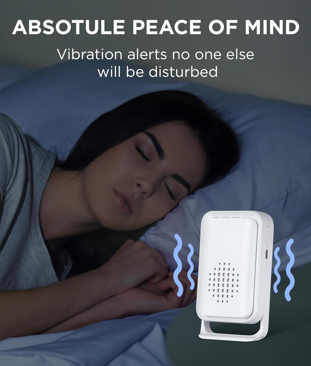 Newly Upgraded 2025 Bed Alarm for Elderly Dementia Patients - Wireless Fall Detection & Motion Sensor Alert System for Seniors, Dementia & Alzheimer Patients (1 Sensor + 1 Receiver)