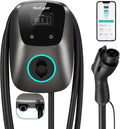 Level 2 Electric Vehicle (EV) Charger, 48 amp/11.5kW EVSE w/ J1772 Connector, 240v Electric Car Charger, 25ft Cable ETL Certified, Hardwired & No Plug, APP Start/Plug and Play (Hardwired)