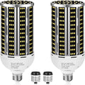 120W 2 pack LED Corn Light Bulb(1200W Equivalent ) ,Commercial Grade DayLight 5000K E26/E39 15900LM Medium Mogul Base LED Lamp,Large Area Lights For Outdoor Indoor Garage Warehouse Factory Bay Light